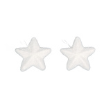 Snow stars 2pcs./blister - Material: with hanger...