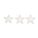 Snow stars 3pcs./blister - Material: with hanger...
