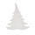 Sapin de neige paquet de 10 en ouate de neige 2cm ignifugé Color: blanc Size: Ø 41cm