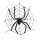 Spinnennetz mit Spinne Kunststoff, Synthetik     Groesse:Ø 150cm    Farbe:schwarz