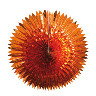 Fan pointed cut  - Material: metal foil flame retardent - Color: copper - Size: Ø 90cm