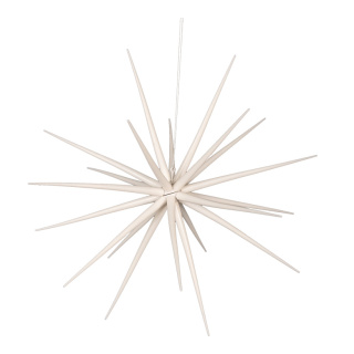 Sputnikstern, zum Zusammensetzen, Kunststoff, glänzend, Größe:Ø 38cm,  Farbe: weiß