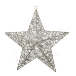 Star 3D  - Material: with glitter metal frame wrapped...