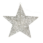 Star 3D  - Material: with glitter metal frame wrapped...