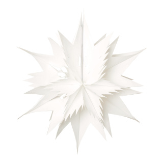 Star  - Material: foldable metal foil - Color: white - Size: Ø 40cm