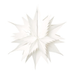 Stern faltbar, Metallfolie Größe:40cm,  Farbe: weiß