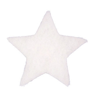 Sterne 10er-Pack, aus 2cm Schneewatte, schwer entflammbar Größe:Ø 12cm Farbe:weiß