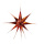 Christmas star classic  - Material: metal foil flame retardent - Color: copper - Size: Ø 40cm