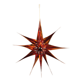 Christmas star classic  - Material: metal foil flame retardent - Color: copper - Size: Ø 60cm