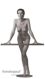 Podest für Mannequin - komplett steckbar, Material: Metall + MDF beschichtet Farbe: weiß