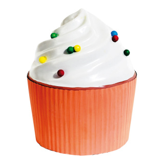 Cupcake á la crème XXL  polystyrène Color: blanc Size: Ø 25cm X 32cm