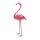 Flamingo  - Material: head up plastic with feathers - Color: pink - Size:  X 107cm