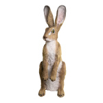 Rabbit standing  - Material: polyresin - Color: brown -...