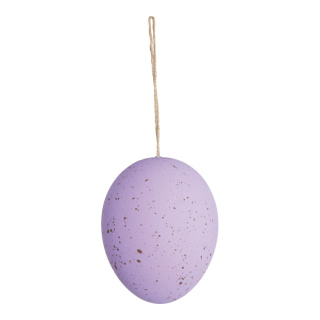 Kiebitzei aus Kunststoff, mit Hänger aus Nylon Größe:20x14cm Farbe: violett