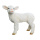 Lamb, standing polyresin, for in- and outdoor     Size: 40x38x16cm    Color: white