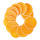 Orangenscheibe 3mm dick aus Kunststoff     Groesse: Ø 7,5cm - Farbe: orange