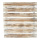 Panneau présentoir bois, blanc lessivé     Taille: 45x49cm    Color: brun/blanc