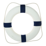 Life buoy with rope styrofoam covered with cotton...