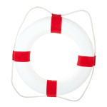 Life buoy with rope styrofoam covered with cotton...