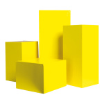 Boxes 4pcs./set assemblable carton Color: jaune Size:...