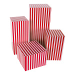 Boxes rayée 4pcs./set assemblable carton Color:...