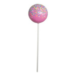 Cake pops mit Stiel,  Größe: Ø 25cm, Farbe: pink/bunt