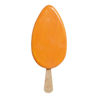 Glace sur tige polystyrène     Taille: 50cm    Color: orange