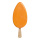 Ice cream on stick styrofoam     Size: 50cm    Color: orange