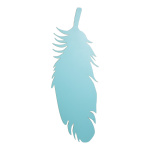 Feather,  wood, Size:; Color:light blue
