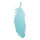 Feather  - Material: wood - Color: light blue - Size:  X 60cm