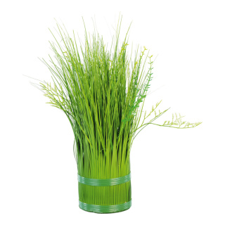 Grass bundle  - Material: plastic - Color: green - Size: Ø 10cm X 35cm