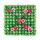 Grasplatte »Anemonen« Kunststoff, Kunstseide     Groesse: 25x25cm    Farbe: grün/pink