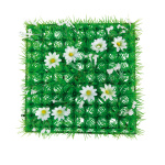 Grasplatte Anemonen,  Größe: 25x25cm, Farbe: grün/weiß
