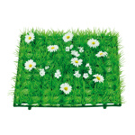 Grasplatte Gänseblümchen,  Größe: 25x25cm, Farbe: grün/weiß
