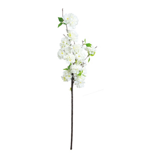Kirschblütenzweig Kunstseide Größe:100cm Farbe: weiß