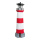 Leuchtturm Kunststoff     Groesse: 42cm    Farbe: rot/weiß