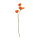 Tige de coquelicot avec 4 fleurs, soie artificielle     Taille: 80cm    Color: orange clair