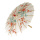 Ombrelle en papier avec motif dimpression floral, huilé     Taille: Ø 60cm, 70cm    Color: beige/coloré