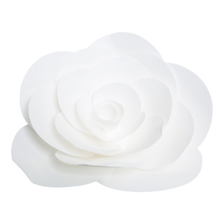 Rose aus Papier,  Größe: Ø 30cm, Farbe: weiß