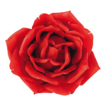 Tête de rose  soie artificielle Color: rouge Size:...