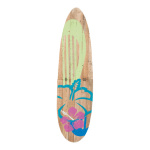 Surfbrett Holz, mit Ständer Größe:115x30cm Farbe: grün/braun