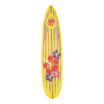 Surfbrett Holz, mit Ständer Größe:170x40cm Farbe: gelb/braun