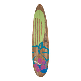 Surfbrett Holz, mit Ständer     Groesse: 170x40cm    Farbe: grün/braun