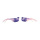 Oiseaux avec clip assorti par 2, styrofoam avec plumes     Taille: 6x26cm    Color: violet