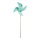 Windmill  - Material: plastic with wooden stick - Color: mint-coloured - Size: Ø 42cm X 110cm