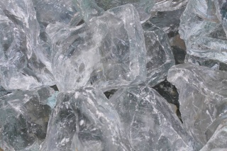 Glassteine transparent ca. 40-100mm 1 kg