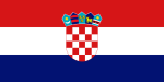 Flagge, Abmessung: 90x150cm,  Farbe: Kroatien