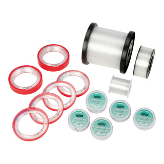 Nylon thread ring reel, plastic     Size: 0.7mm/21kg, 100m    Color: clear