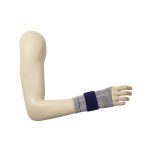 Orthopädischer Arm einer Frau zur Darstellung für Bandagen oder Schienen, Farbe ivory