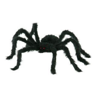 Spinne Draht, mit Synthetik-Wolle Größe:60x50cm,  Farbe: schwarz
